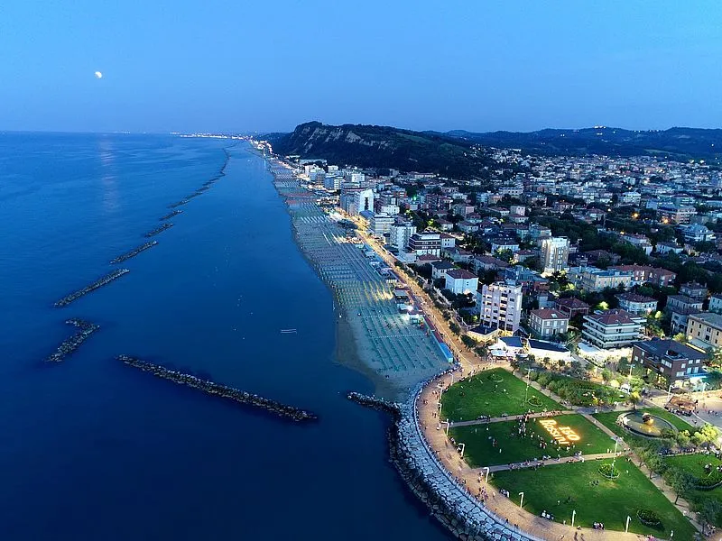 Vista dall’alto di Pesaro