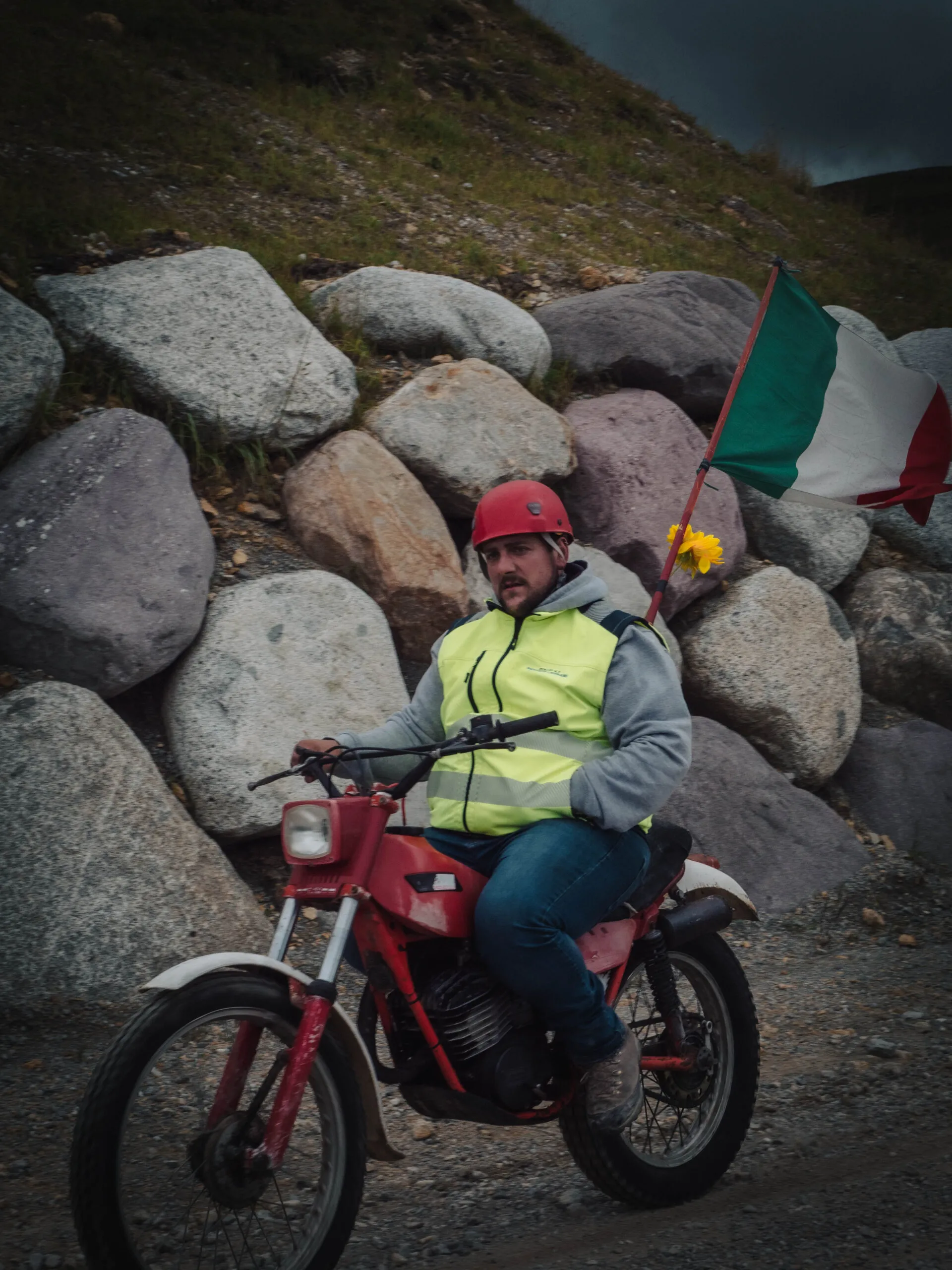 Motociclista a Crocedomini